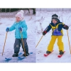 Детские пластиковые лыжи с палками ТехноК 3350 (два цвета: красные, синие)