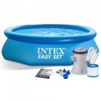 Наливной, надувной бассейн Intex 28122 с картриджным фильтром (305*76 см, 3853 л)