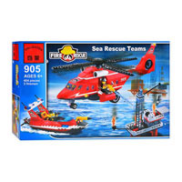 Конструктор Brick 905 Вертолет "Спасение на воде" (404 детали)