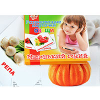 Набор детских карточек "Овощи", 15 шт в наборе