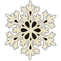 Снежинка 6.5см 6шт/уп J01147 (1500уп)