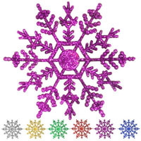 Снежинка цветная 10см 6шт/уп J01159