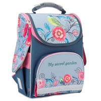 Школьный каркасный рюкзак GoPack GO17-5001S-3 "My Secret Garden" (34-26-13 см)
