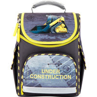 Школьный каркасный рюкзак GoPack GO17-5001S-9 "Under Construction" (34-26-13 см) 