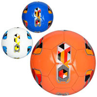 Мяч футбольный EV 3293 (30шт) размер5, ПВХ, 300_320г, 3цвета, в кульке