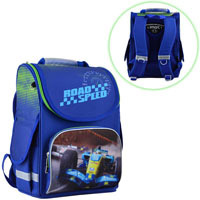 Школьный каркасный рюкзак Smart (1 Вересня) PG-11 "Road speed" (34-26-14 см)