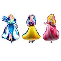 Шарики надувные фольгированные MK 2269 Frozen, Disney Princess (2вида) с клапаном