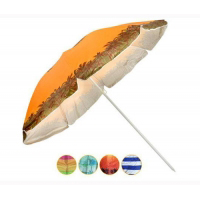 Зонт пляжный Stenson МН-0039 с отражающим покрытием (2.0 м, серебро)