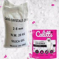 Силикагель для кошачьих туалетов Calitti Crystals 1-20кг (53.5л)