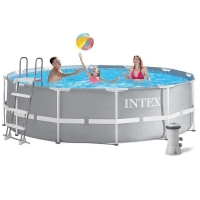 Круглый каркасный бассейн Intex 26718 (366*122 см, 10685 л) с фильтр-насосом и лестницей