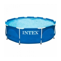 Круглый каркасный бассейн Intex 28200 (305*76 см, 4485 л, синий)