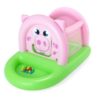 Детский надувной батут BestWay 52345 "Свинка" (239*162*137 см) "Oinkster Pig Bouncer and Ball Pit"