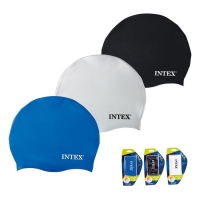 Шапочка для плавания Intex 55991 (8+, обхват головы 52-65 см, 3 цвета)