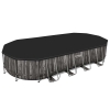 Овальный каркасный бассейн BestWay 5611T (732x366*122 см, 25495 л) с картриджным фильтр-насосом, лестницей и тентом