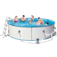 Круглый каркасный стальной бассейн Bestway 56386 (460-90 см)