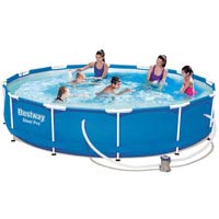 Круглый каркасный бассейн BestWay 56681 (366*76 см) с фильтр-насосом