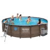 Круглый каркасный бассейн BestWay 56977 (549*122 см, 23062 л) с картриджным фильтр-насосом