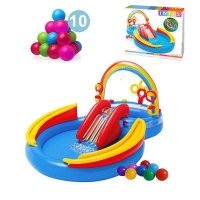 Надувной детский игровой центр - бассейн Intex 57453 "Радуга"
