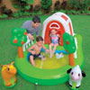 Надувной детский игровой центр - басейн Intex, 57455 "Ферма" (224*150*99 см)
