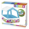 Детский надувной бассейн Intex 57470 "Квадратный со съёмной крышей" (157*122 см)