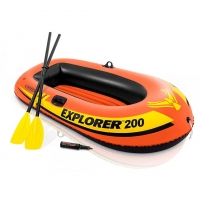 Надувная лодка Intex "Explorer 200" 58331 (насос, весла)