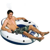 Пляжное надувное кресло - круг Intex, 58825 River Run со спинкой