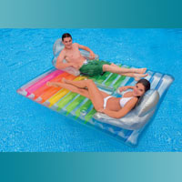 Пляжный надувной матрас Intex, 58877 "Double-Fun 2-Person Lounge" (206*157 см)