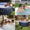 Надувной аэромассажный SPA-бассейн (джакузи) Bestway 6001C "Miami" (180 х 66 см, 2-4 человек)