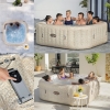 Надувной аэромассажный SPA-бассейн (джакузи) Bestway 6001M "Rome" (201-201-71 см, до 7 человек, Wi-Fi)