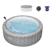Надувной аэромассажный SPA-бассейн (джакузи) Bestway 6001N "Bali" (196 х 71 см, до 6 человек, Wi-Fi)