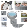 Надувной аэромассажный SPA-бассейн (джакузи) Bestway 6001N "Bali" (196 х 71 см, до 6 человек, Wi-Fi)