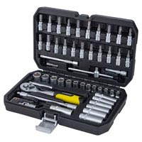 Набор насадок торцевых и биты 1/4" 53шт CrV Sigma (6003521)