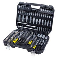 Набор насадок торцевых и биты 1/4", 3/8", 1/2" (171шт (6003811), 216шт (6003841) CrV Sigma