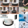 Надувной аэромассажный SPA-бассейн (джакузи) Bestway 60059 с подсветкой "Hollywood" (196х66 см, 4-6 человек) Lay-Z-Spa AirJet
