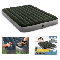 Надувной матрас Intex 64763 (152-203-25 см) со встроенным механическим насосом