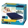 Надувной велюровый матрас Intex 64765 (152-203-25 см) с 2 подушками и насосом