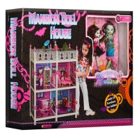 Домик для кукол Monster High 66895  с  3 шарнирными куклами