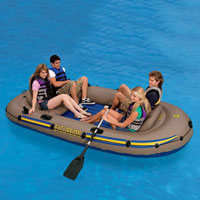 Надувная лодка Intex "Excursion 4", 68324 (насос, весла)