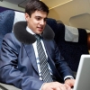 Надувная подушка - подголовник Intex 68675 "Travel Pillow" (36-30-10 см)