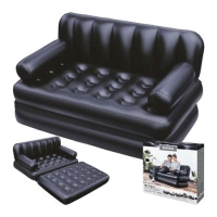 Велюровый диван трансформер Bestway 75054 (188-152-64 см)