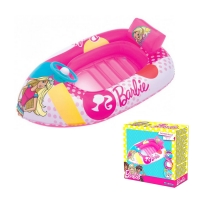 Детский надувной плотик-лодочка Bestway 93204 "Barbie" (114-71 см)