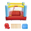 Детский надувной уличный батут BestWay 93549 Fisher-Price с внешним насосом (200*170*152 см)