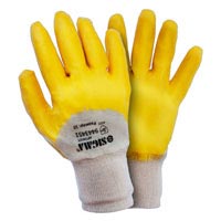 Перчатки трикотажные с нитриловым покрытием (желтые) (9443441), 120 пар (9443451)) Sigma