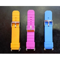 Ремешок силиконовый на детские умные часы Q60, Q80, Q90, Q100 3 цвета