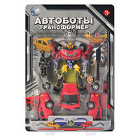 TG Трансформер 558950 R/2598 (20шт) машинка, муз (рус), оружие, на листе, 52-36-5см