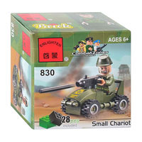 Конструктор BRICK 830 (400шт) пулемётчик, 28 дет, в кор-ке, 7-7-4,5см