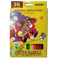 Карандаши  36 цветов шестигранные , Пегашка, Marco