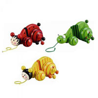Деревянная игрушка Каталка MD 0138 (24шт) 3 вида, в кор_ке, 18_12_11см