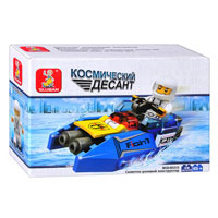 Конструктор SLUBAN M38 B0315 "Звездный Десант", катер, 14-9,5-4,5см