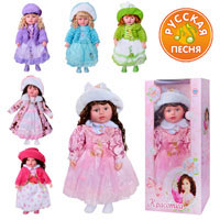 Кукла M 0409 (12шт) Красотка, 6 видов, умеет: говорить, читать стихи, петь, в кор-ке, 58-27-14см